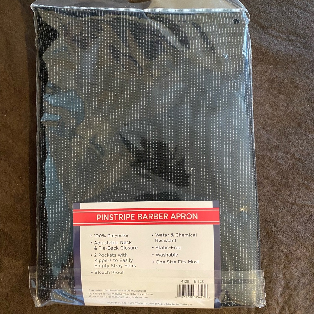 Scalpmaster pinstripe barber apron - Picture 3 of 3